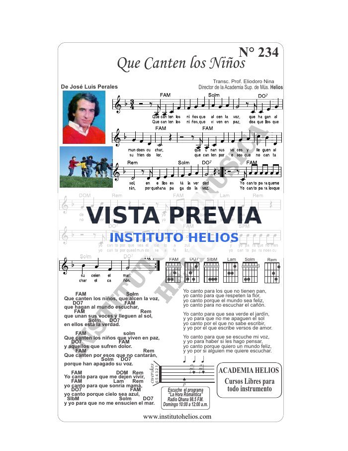 Vista previa de Que canten los niños